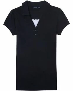 Nautica Junior's Uniform Short Sleeve Pique Polo with Camisole Trim | Shirts & Tops -Nautica sales 2022 515AlOOmNL. AC SR736920
