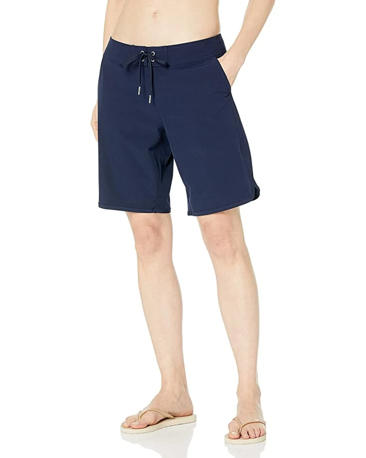 Nautica Women's Standard Solid 9" Core Stretch Boardshort with Adjustable Waistband Cord | Swimwear 3 Nautica Women's Standard Solid 9" Core Stretch Boardshort with Adjustable Waistband Cord | Swimwear - Image 3