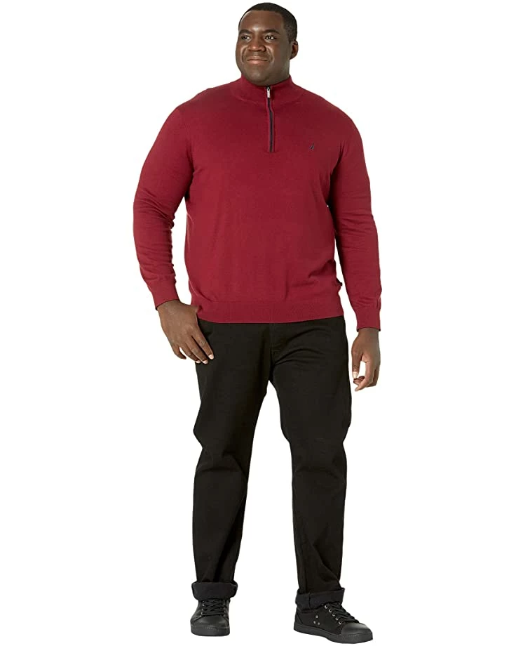 Nautica Big & Tall Big & Tall Navtech 1/4 Zip Sweater | Sweaters 4 Nautica Big & Tall Big & Tall Navtech 1/4 Zip Sweater | Sweaters - Image 4