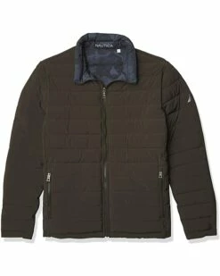 Nautica Men's Stretch Reversible Midweight Puffer Jacket, Wind and Water Resistant | Coats & Outerwear -Nautica sales 2022 615VDfbO0AL. AC SR736920