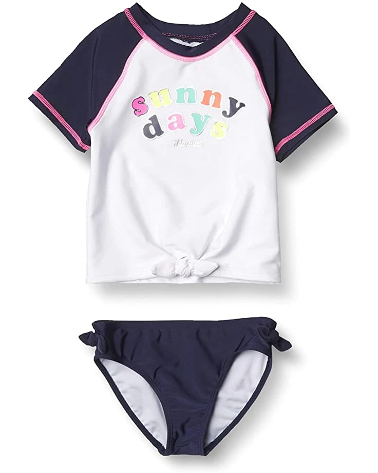 Nautica Girls' Rashguard Swim Suit Set | Swimwear 3 Nautica Girls' Rashguard Swim Suit Set | Swimwear - Image 3