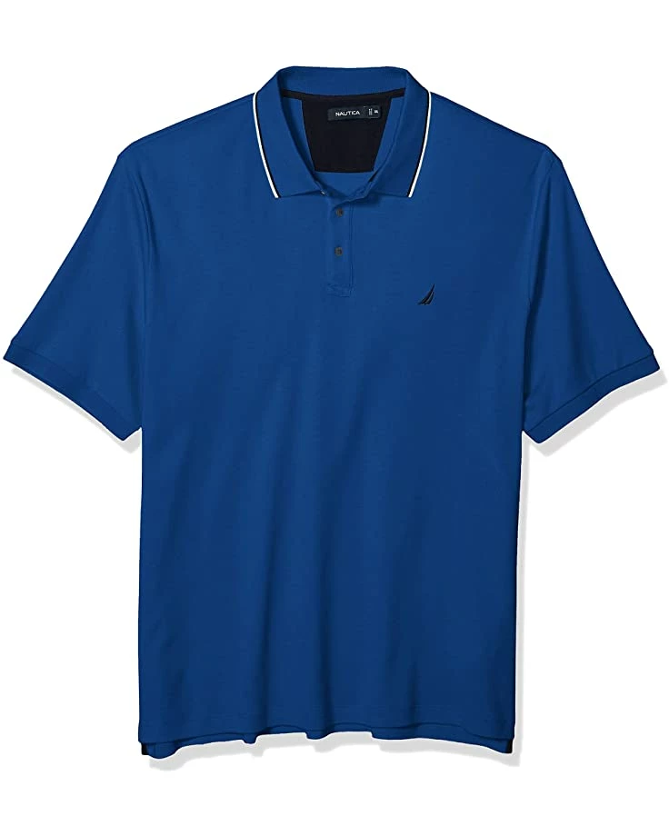 Nautica Men's Classic Fit Short Sleeve Dual Tipped Collar Polo Shirt | Shirts & Tops 7 Nautica Men's Classic Fit Short Sleeve Dual Tipped Collar Polo Shirt | Shirts & Tops - Image 7