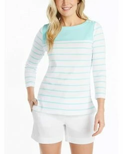 Nautica Women's Boatneck 3/4 Sleeve 100% Cotton Shirt | Shirts & Tops 9 Nautica Women's Boatneck 3/4 Sleeve 100% Cotton Shirt | Shirts & Tops -Nautica sales 2022 618Pw9nPyqL. AC SR736920
