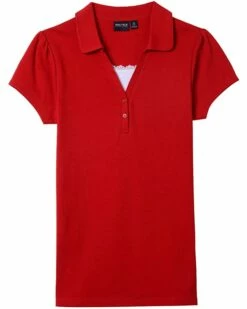 Nautica Junior's Uniform Short Sleeve Pique Polo with Camisole Trim | Shirts & Tops -Nautica sales 2022 618Uug8hNyL. AC SR736920