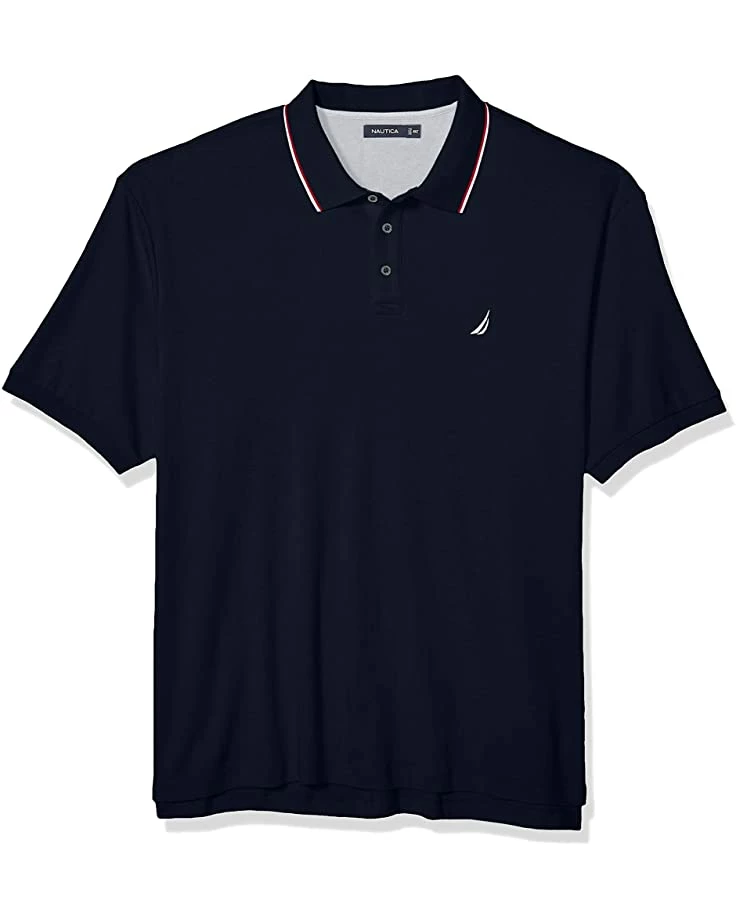 Nautica Men's Classic Fit Short Sleeve Dual Tipped Collar Polo Shirt | Shirts & Tops 9 Nautica Men's Classic Fit Short Sleeve Dual Tipped Collar Polo Shirt | Shirts & Tops - Image 9