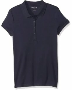 Nautica Junior's Uniform Short Sleeve Pique Polo with Camisole Trim | Shirts & Tops -Nautica sales 2022 61AdRLjMgL. AC SR736920