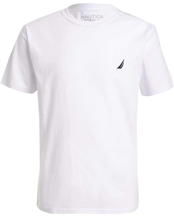 Nautica Boys' Short Sleeve Solid Crew Neck T-Shirt | Shirts & Tops 4 Nautica Boys' Short Sleeve Solid Crew Neck T-Shirt | Shirts & Tops - Image 4