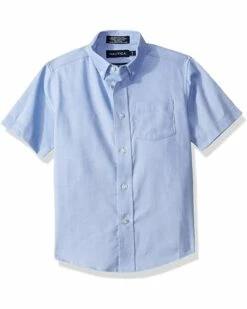 Nautica Boys' School Uniform Short Sleeve Button-Down Oxford Shirt | Shirts & Tops