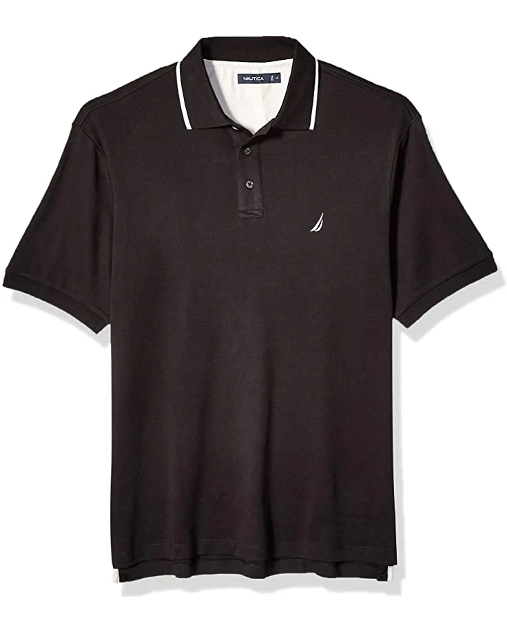 Nautica Men's Classic Fit Short Sleeve Dual Tipped Collar Polo Shirt | Shirts & Tops 12 Nautica Men's Classic Fit Short Sleeve Dual Tipped Collar Polo Shirt | Shirts & Tops - Image 12