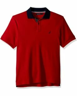 Nautica Men's Slim Fit Short Sleeve Solid Soft Cotton Polo Shirt | Shirts & Tops -Nautica sales 2022 61SCRPymwsL. AC SR736920