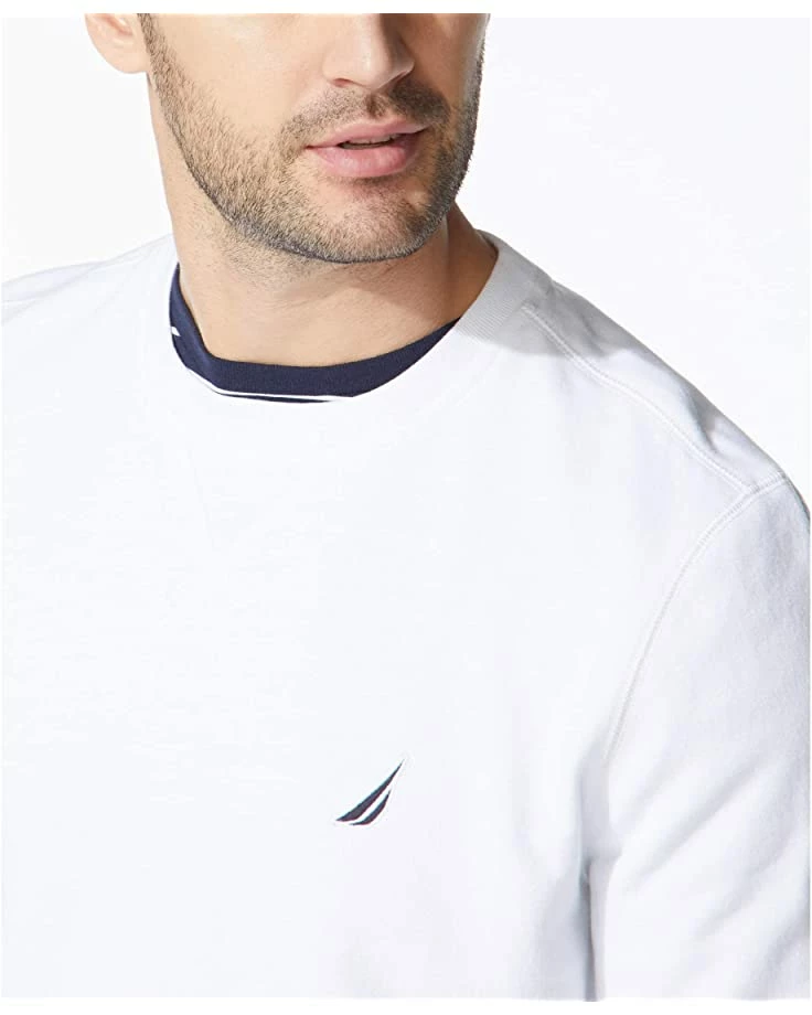 Nautica Men's Basic Crew Neck Fleece Sweatshirt | Hoodies & Sweatshirts 2 Nautica Men's Basic Crew Neck Fleece Sweatshirt | Hoodies & Sweatshirts - Image 2