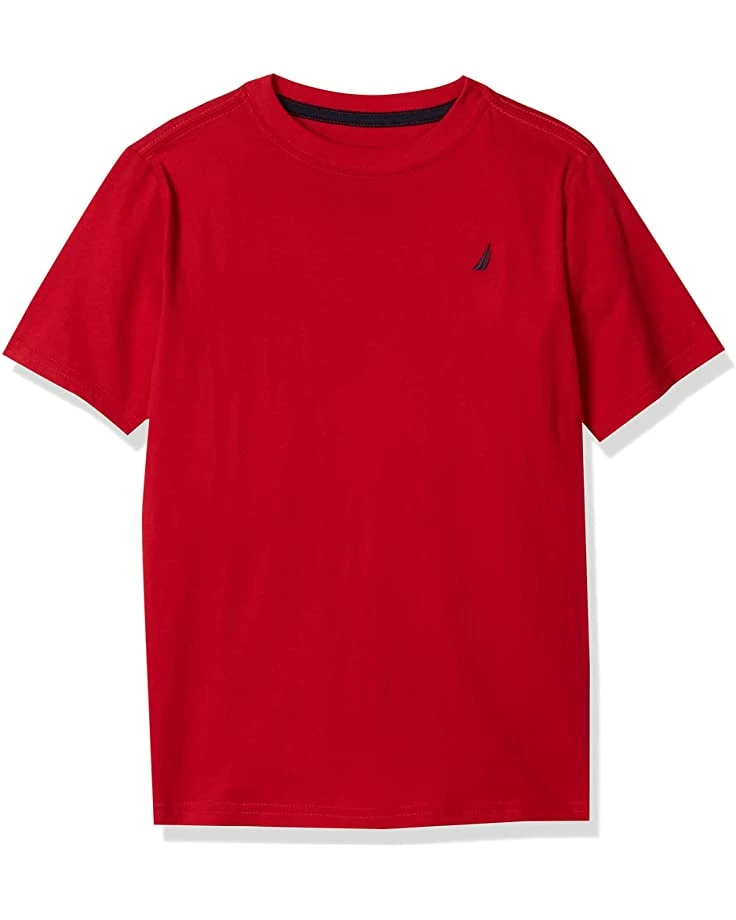 Nautica Boys' Short Sleeve Solid Crew Neck T-Shirt | Shirts & Tops 2 Nautica Boys' Short Sleeve Solid Crew Neck T-Shirt | Shirts & Tops - Image 2