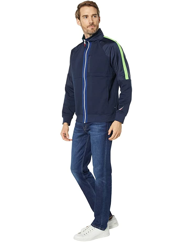 Nautica Color-Block Raglan Full Zip Sweatshirt | Hoodies & Sweatshirts 4 Nautica Color-Block Raglan Full Zip Sweatshirt | Hoodies & Sweatshirts - Image 4