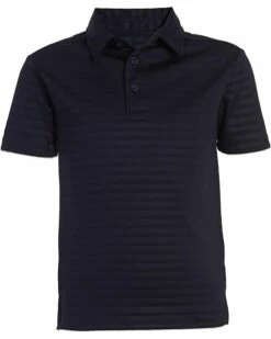 Nautica Boys' Active Short Sleeve Performance Embossed Striped Polo | Shirts & Tops