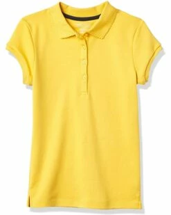Nautica Girls' School Uniform Short Sleeve Pique Polo | Shirts & Tops