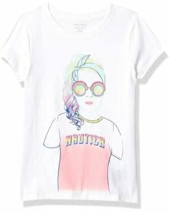 Nautica Girls' Short Sleeve Stripe Fashion Dress | Shirts & Tops -Nautica sales 2022 61eKjE7MUpL. AC SR736920