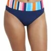 Nautica Shoreline Stripe Fold-Over Bottoms | Swimwear