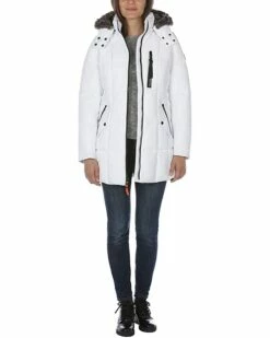 Nautica Women's Heavyweight Puffer Jacket with Faux Fur Lined Hood | Coats & Outerwear -Nautica sales 2022 61mlf7xEieL. AC SR736920