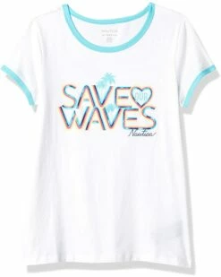 Nautica Girls' Short Sleeve Stripe Fashion Dress | Shirts & Tops