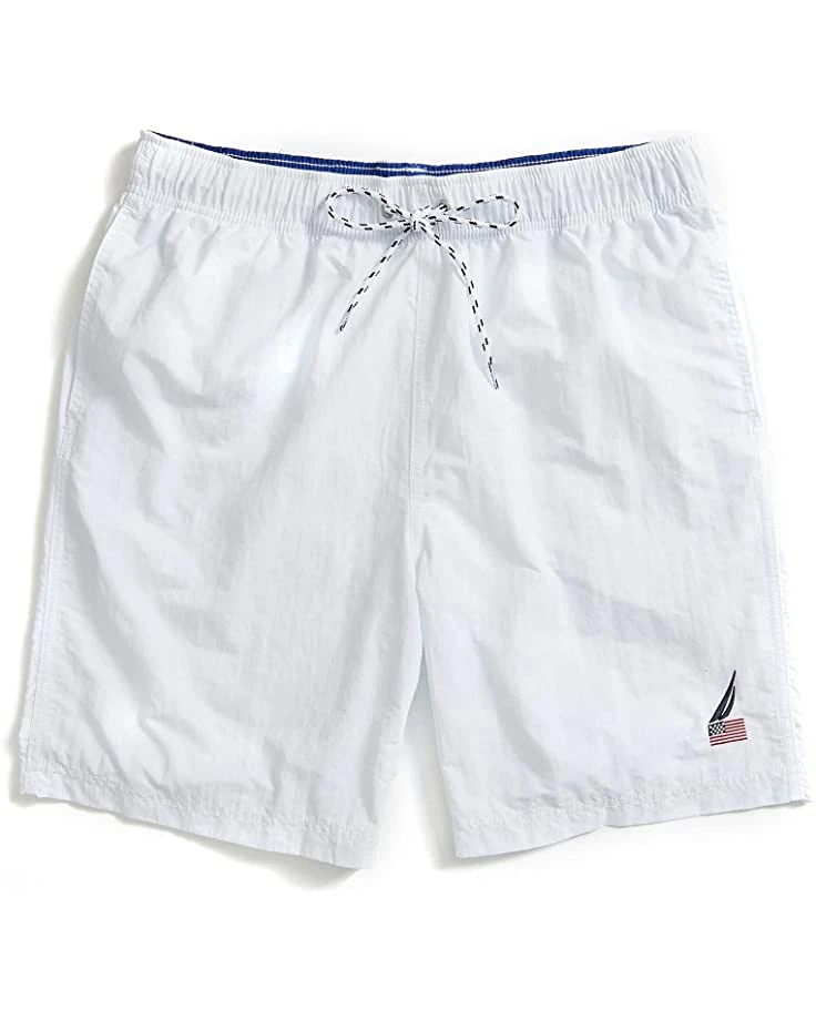 Nautica Men's Standard 8" American Flag Logo J-Class Swim Shorts | Swimwear 1 Nautica Men's Standard 8" American Flag Logo J-Class Swim Shorts | Swimwear