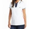 Nautica Women's Toggle Accent Short Sleeve Soft Stretch Cotton Polo Shirt | Shirts & Tops