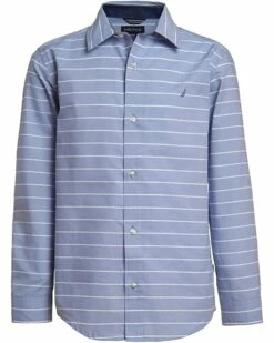Nautica Boys' Long Sleeve Woven Plaid Shirt | Shirts & Tops
