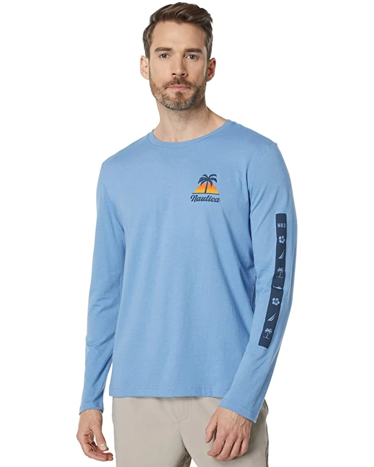 Nautica Sustainably Crafted Graphic Long Sleeve T-Shirt | Shirts & Tops 2 Nautica Sustainably Crafted Graphic Long Sleeve T-Shirt | Shirts & Tops - Image 2