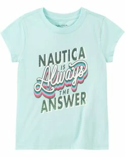 Nautica Girls' Short Sleeve Graphic Tee Shirt | Shirts & Tops