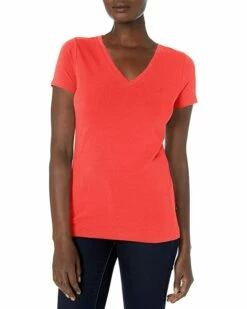 Nautica Women's Easy Comfort V-Neck Supersoft Stretch Cotton T-Shirt | Shirts & Tops -Nautica sales 2022 716zZQfDNVL. AC SR736920