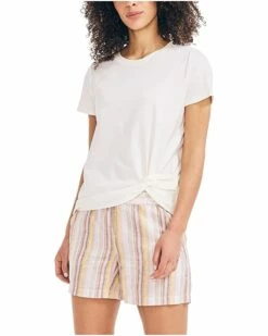 Nautica Women's Classic Fit Side Knot Top | Shirts & Tops