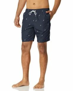 Nautica Men's Standard Quick Dry All Over J-Class Sailboat Print Swim Trunk | Swimwear -Nautica sales 2022 71CIGoqBaGL. AC SR736920