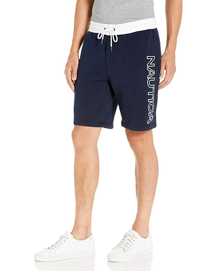 Nautica Men's Fleece Logo Shorts 4 Nautica Men's Fleece Logo Shorts - Image 4