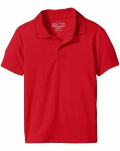 Nautica Kids Short Sleeve Performance Polo (Little Kids) | Shirts & Tops