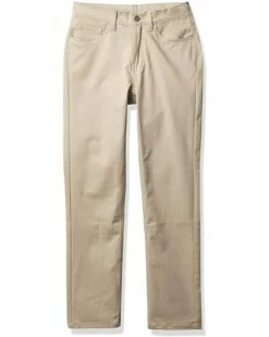 Nautica Boys' Flat Front Stretch Twill Chino Khaki Pant | Pants