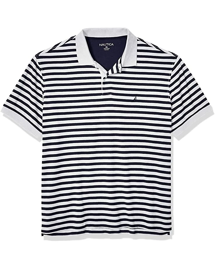 Nautica Men's Classic Fit 100% Cotton Soft Short Sleeve Stripe Polo Shirt | Shirts & Tops 4 Nautica Men's Classic Fit 100% Cotton Soft Short Sleeve Stripe Polo Shirt | Shirts & Tops - Image 4