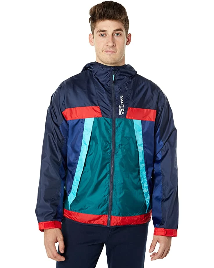 Nautica Color-Block Hooded Windbreaker | Coats & Outerwear 1 Nautica Color-Block Hooded Windbreaker | Coats & Outerwear