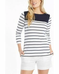 Nautica Women's Boatneck 3/4 Sleeve 100% Cotton Shirt | Shirts & Tops 7 Nautica Women's Boatneck 3/4 Sleeve 100% Cotton Shirt | Shirts & Tops -Nautica sales 2022 71Jw2UII68L. AC SR736920