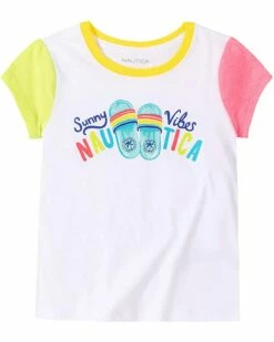 Nautica Girls' Short Sleeve Graphic Tee Shirt | Shirts & Tops -Nautica sales 2022 71Ka2C8lp L. AC SR736920