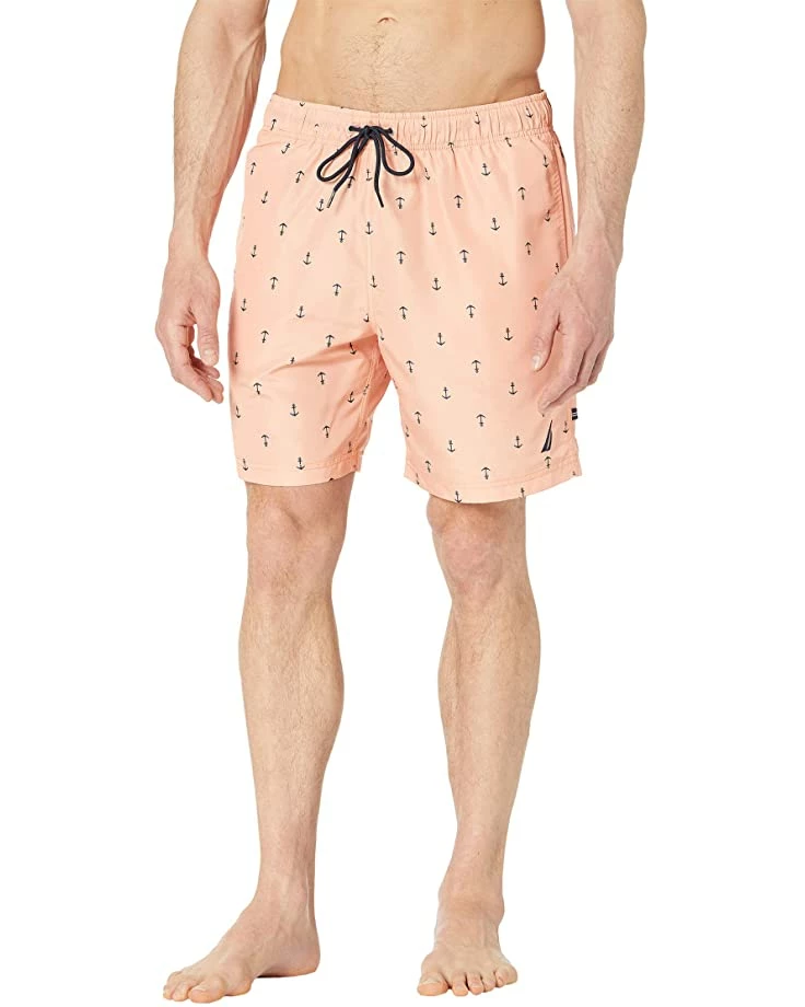 Nautica 8" Anchor Print Swim Shorts | Swimwear 1 Nautica 8" Anchor Print Swim Shorts | Swimwear