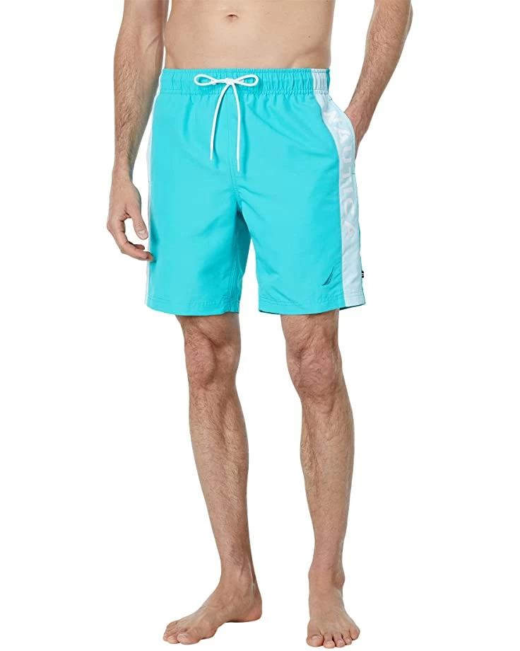 Nautica Sustainably Crafted 8" Logo Swim | Swimwear 1 Nautica Sustainably Crafted 8" Logo Swim | Swimwear