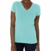 Nautica Women's Easy Comfort V-Neck Supersoft Stretch Cotton T-Shirt | Shirts & Tops