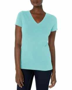 Nautica Women's Easy Comfort V-Neck Supersoft Stretch Cotton T-Shirt | Shirts & Tops