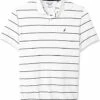 Nautica Men's Classic Short Sleeve Striped Polo Shirt | Shirts & Tops