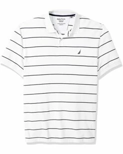 Nautica Men's Classic Short Sleeve Striped Polo Shirt | Shirts & Tops