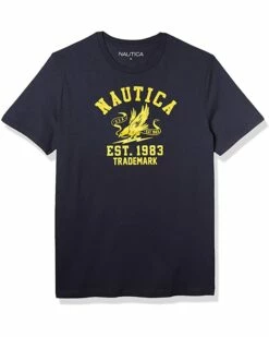 Nautica Men's 100% Cotton with Logo Graphic-tee-Shirt | Shirts & Tops -Nautica sales 2022 71MrCL1PMAL. AC SR736920