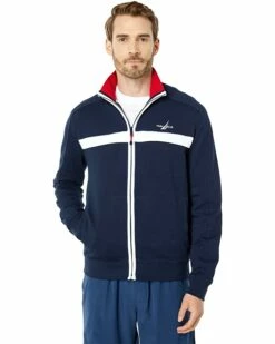 Nautica Fashion Mix Media Full Zip Jacket | Coats & Outerwear