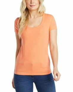 Nautica Women's Easy Comfort Scoop Neck Supersoft 100% Cotton Solid T-Shirt | Shirts & Tops -Nautica sales 2022 71N9Nh00jWL. AC SR736920