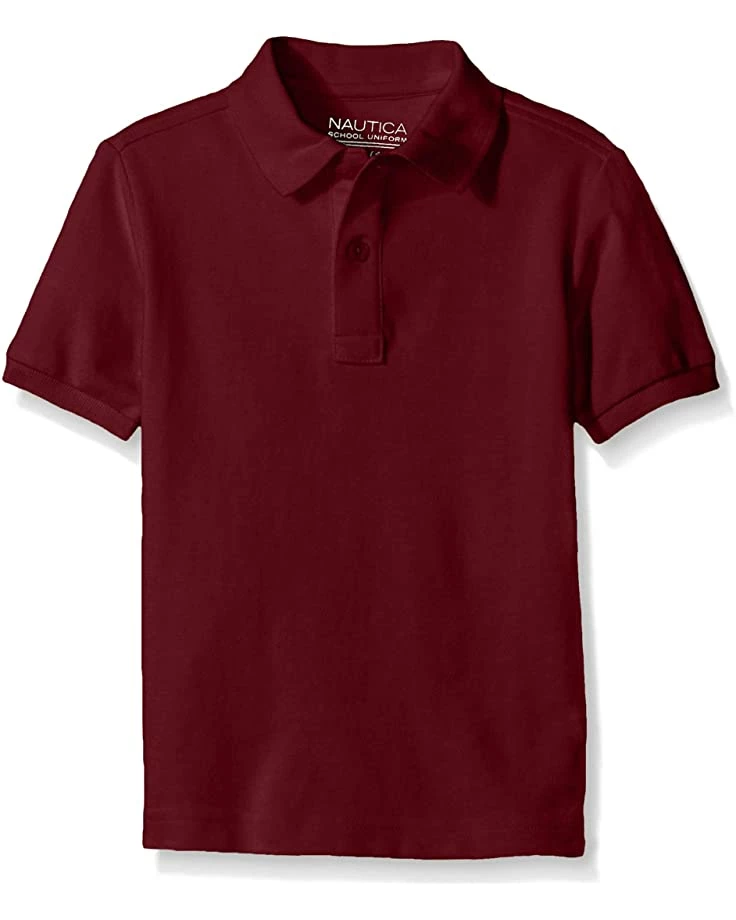 Nautica Boys' School Uniform Short Sleeve Pique Polo | Shirts & Tops 2 Nautica Boys' School Uniform Short Sleeve Pique Polo | Shirts & Tops - Image 2