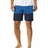 Nautica Men's Standard Quick Dry Classic Logo Tri-Block Series Swim Trunk | Swimwear