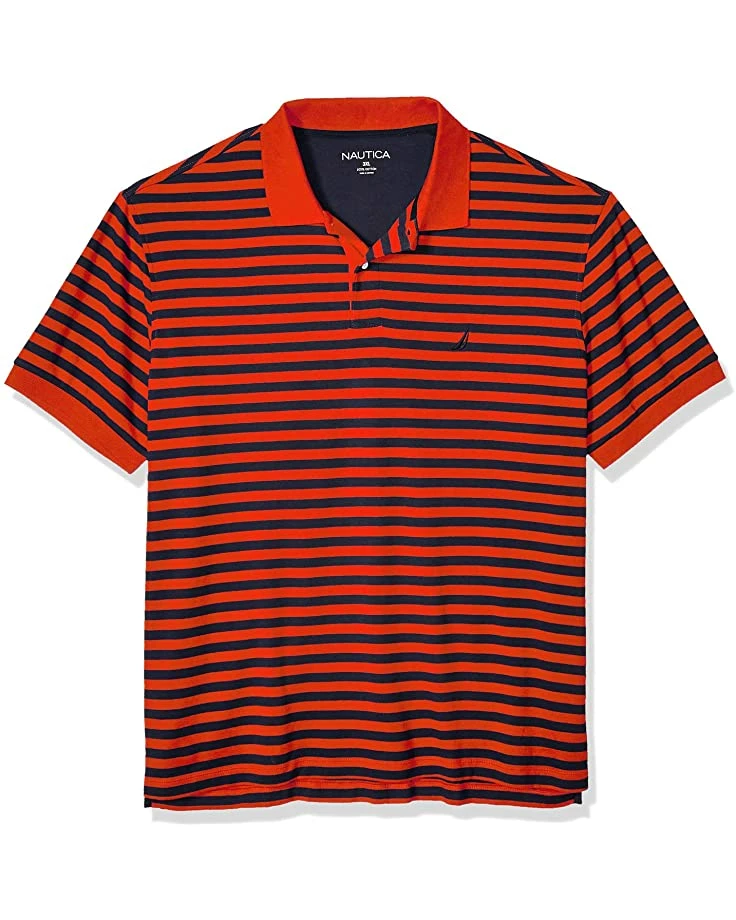 Nautica Men's Classic Fit 100% Cotton Soft Short Sleeve Stripe Polo Shirt | Shirts & Tops 9 Nautica Men's Classic Fit 100% Cotton Soft Short Sleeve Stripe Polo Shirt | Shirts & Tops - Image 9